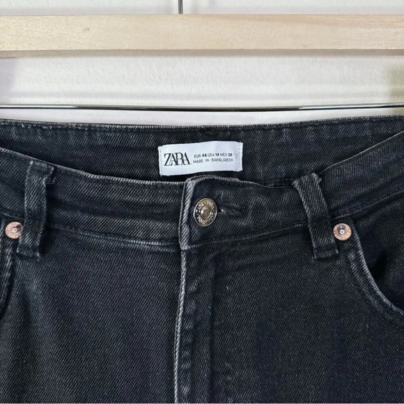 Zara Womens Size 14  High Rise Dark Wash Jeans - Picture 7 of 13